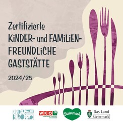 Plakette Familien- und Kinderfreundliche Gaststätte 2024/25